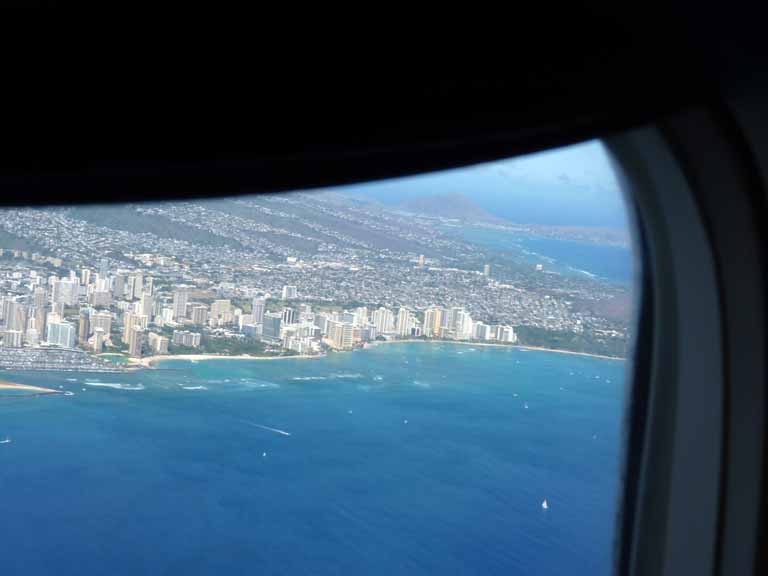 048: Carnival Spirit, Honolulu, Hawaii, Outrigger is somewhere down there