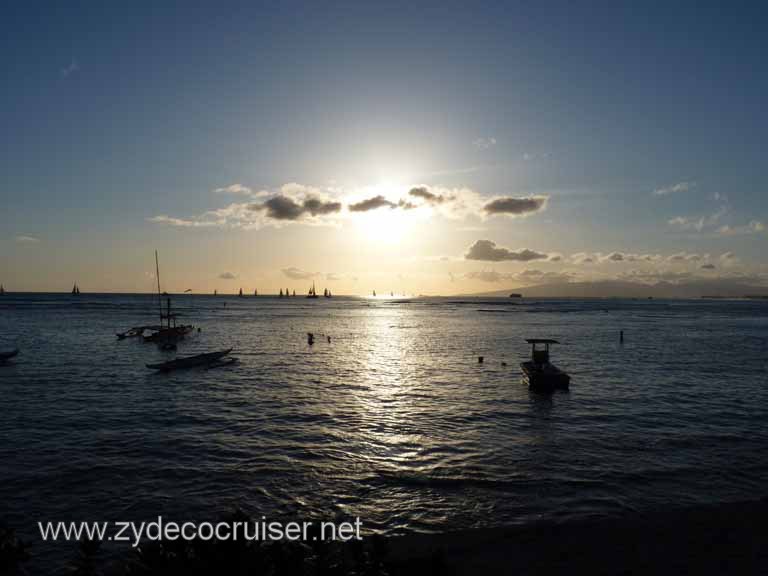 185: Outrigger Canoe Club, Honolulu, Hawaii, Sunset