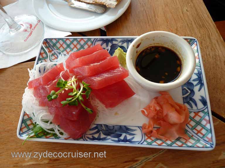 195: Outrigger Canoe Club, Honolulu, Hawaii, Fresh Ahi Sashimi, Yum!