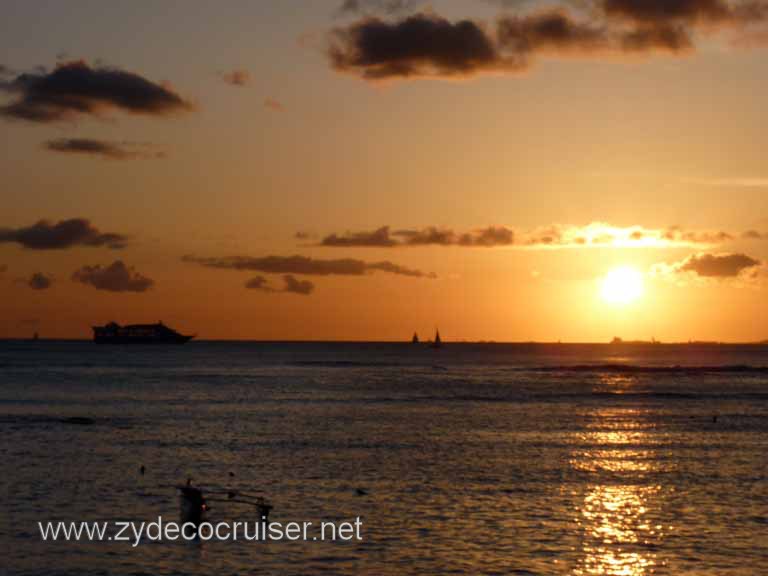 197: Outrigger Canoe Club, Honolulu, Hawaii, Sunset