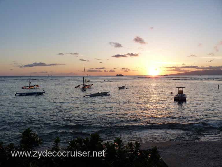 201: Outrigger Canoe Club, Honolulu, Hawaii, Sunset