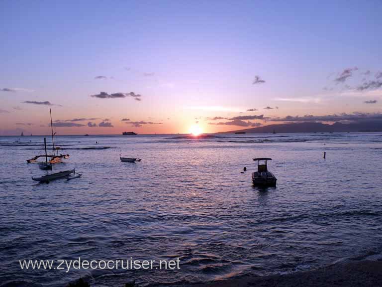 203: Outrigger Canoe Club, Honolulu, Hawaii, Sunset