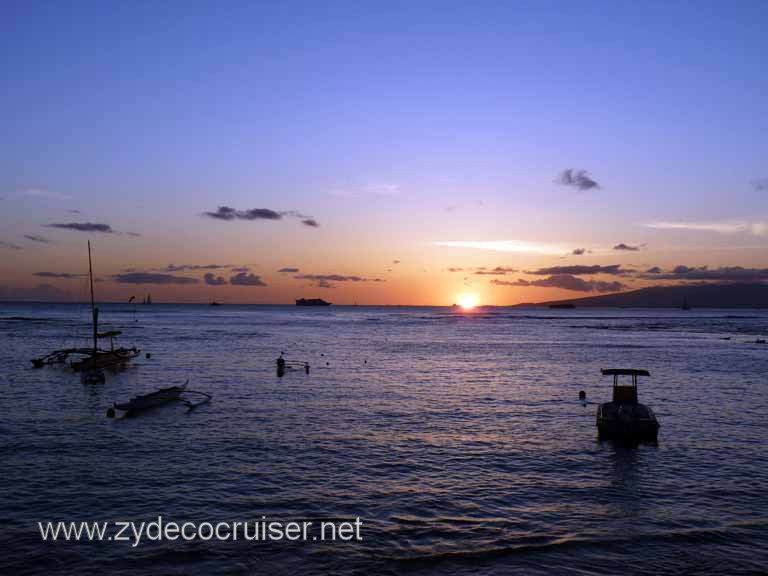 204: Outrigger Canoe Club, Honolulu, Hawaii, Sunset