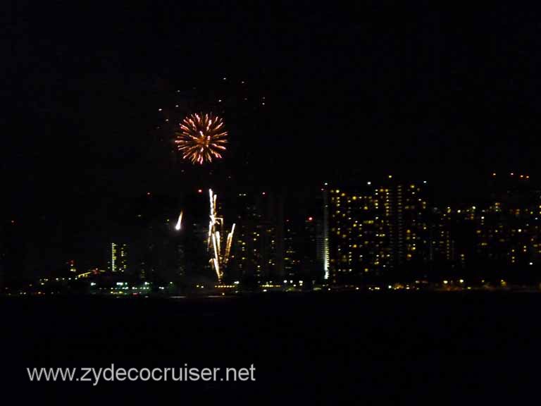 231: Outrigger Canoe Club, Honolulu, Hawaii, Friday Night Waikiki Fireworks