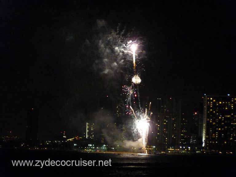 233: Outrigger Canoe Club, Honolulu, Hawaii, Friday Night Waikiki Fireworks