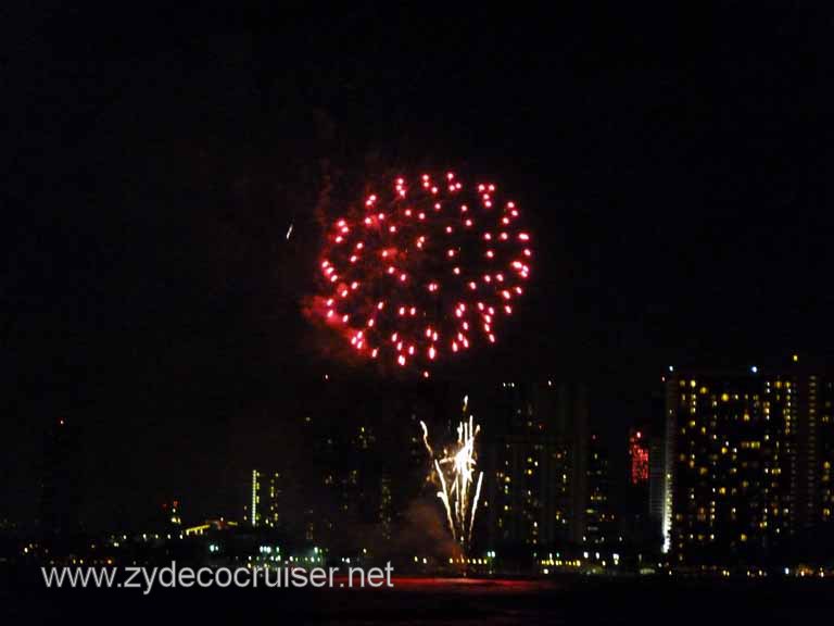 237: Outrigger Canoe Club, Honolulu, Hawaii, Friday Night Waikiki Fireworks