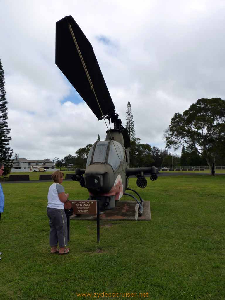 092: Carnival Spirit, Honolulu, Hawaii, Pearl Harbor VIP and Military Bases Tour, Schofield Barracks, Wheeler Army Airfield, Bell Helicopter, AH-1S Cobra