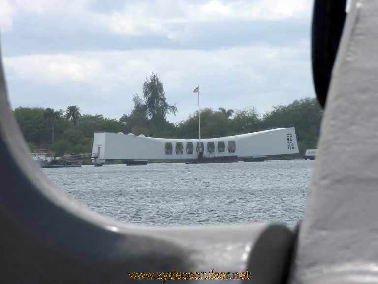 277: Carnival Spirit, Honolulu, Hawaii, Pearl Harbor VIP and Military Bases Tour, Pearl Harbor, Arizona Memorial through the Anchor