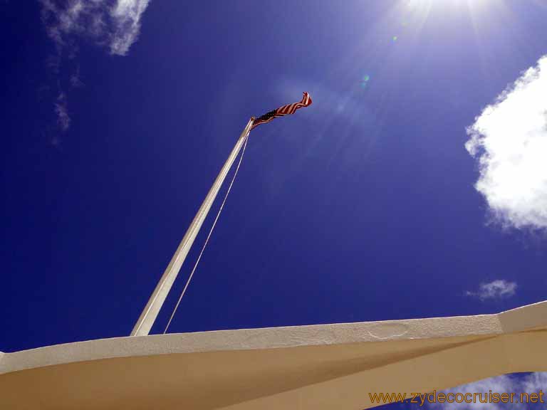 560: Carnival Spirit, Honolulu, Hawaii, Pearl Harbor VIP and Military Bases Tour, Pearl Harbor, Arizona Memorial, Flag