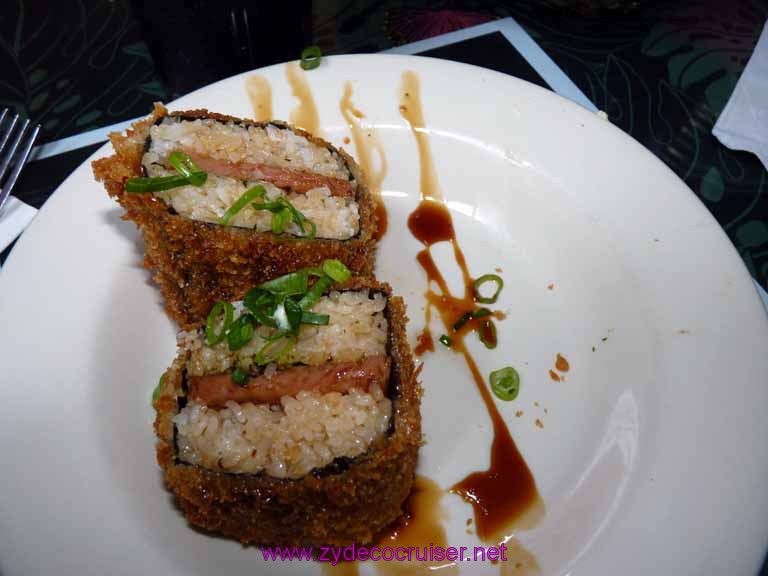 065: Carnival Spirit, Kahului, Maui, Da Kitchen, Fried Spam Musubi