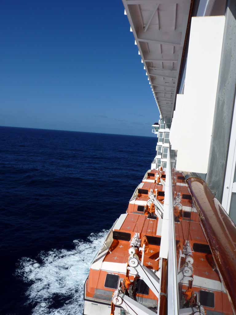 001: Carnival Spirit, Sea Day 1 - View from our balcony