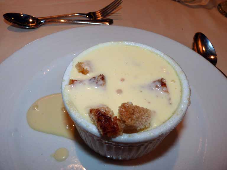 050: Carnival Spirit, Sea Day 2 - Cinnamon Bread Pudding Chantilly 