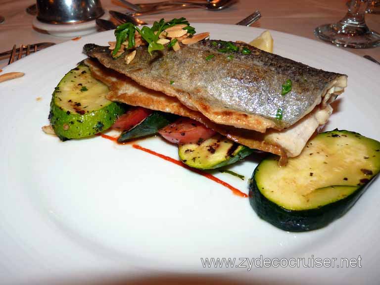 098: Carnival Spirit, Sea Day 3 - Pan-Fried Fillet of Idaho Rainbow Trout Almondine