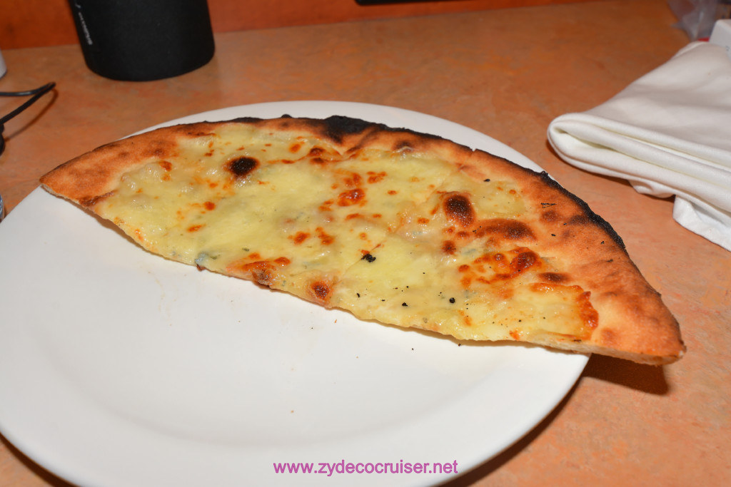 016: Carnival Splendor Panama Canal Journey Cruise, Embarkation, Miami, Pizza Pirate, Quattro Formaggi (4 Cheese)