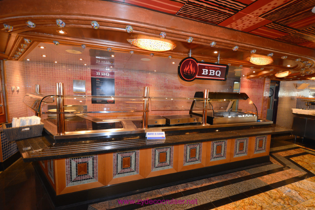 022: Carnival Splendor Panama Canal Journey Cruise, Embarkation, Miami, Rotisserie BBQ Station