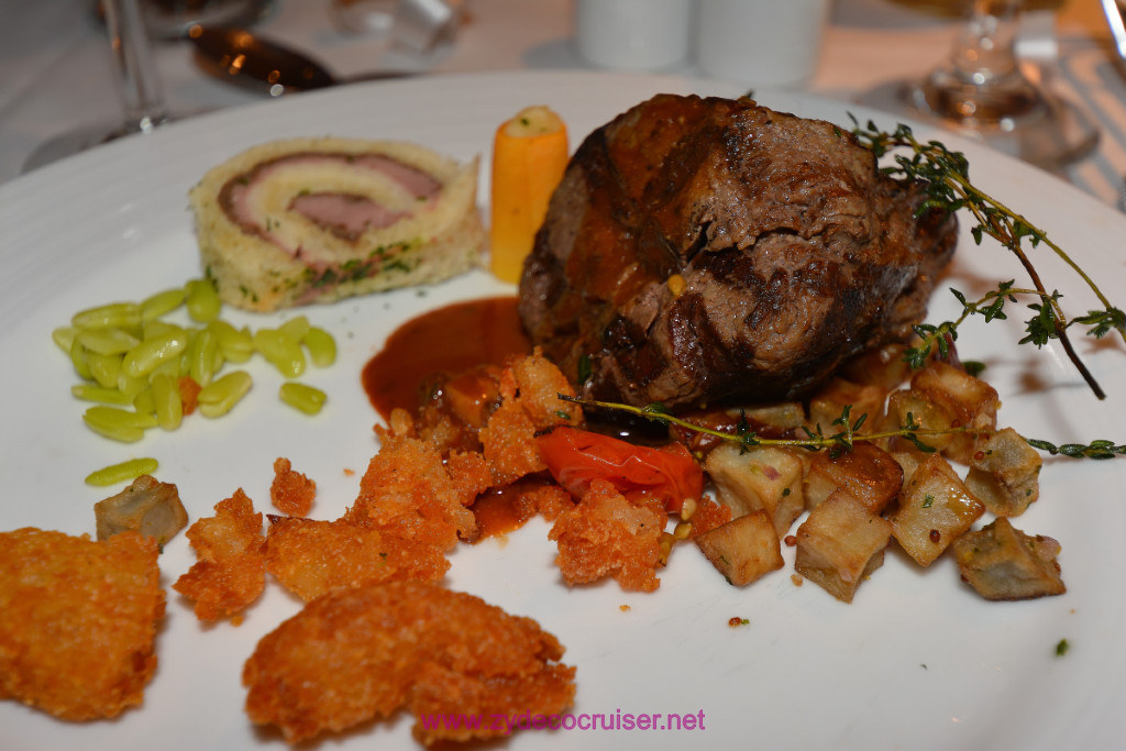 003: Carnival Splendor Panama Canal Journey Cruise, Sea Day 2, Diamond Luncheon, Charbroiled Filet Mignon