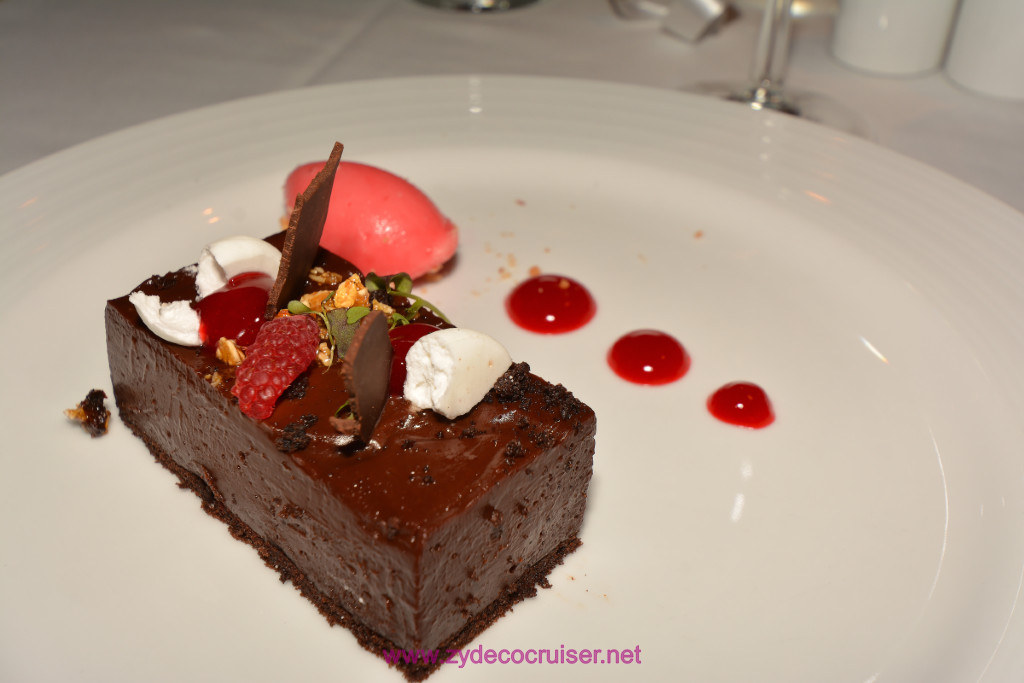 006: Carnival Splendor Panama Canal Journey Cruise, Sea Day 2, Diamond Luncheon, Raspberry Dark Chocolate Pate