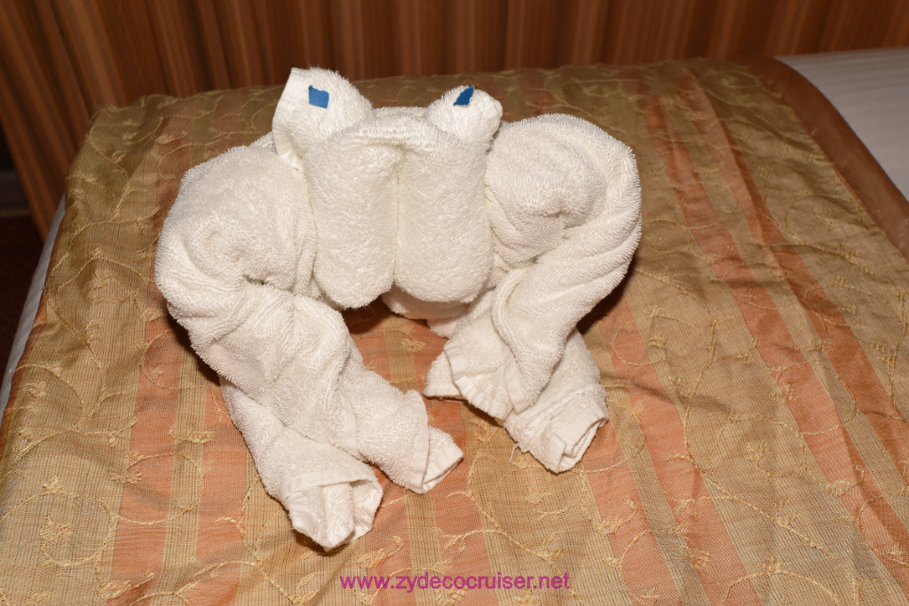 023: Carnival Splendor Panama Canal Journey Cruise, Sea Day 2, Towel Animal,