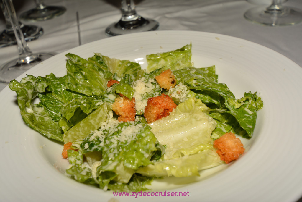 101: Carnival Splendor Panama Canal Journey Cruise, Sea Day 3, 2nd Elegant Night, MDR Dinner, Caesar Salad