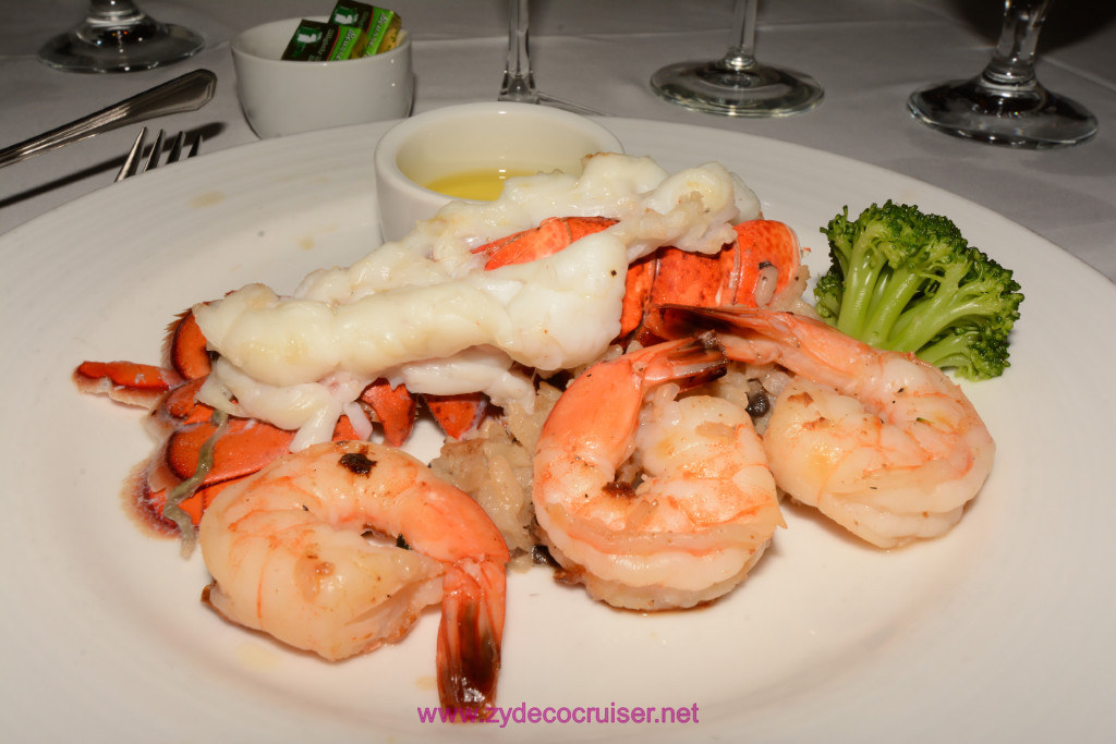 Broiled Lobster Tail and Grilled Jumbo Shrimp