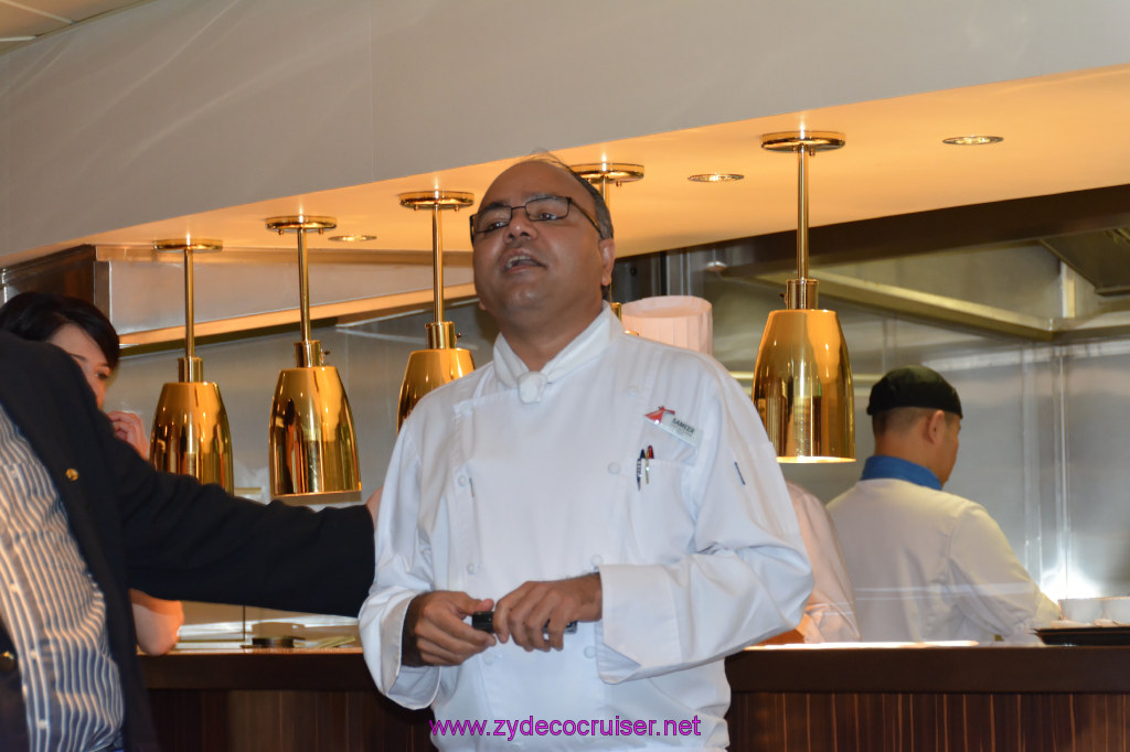 010: Carnival Sunshine, Captain's Diamond Event, Steakhouse Lunch, Chef Sameer