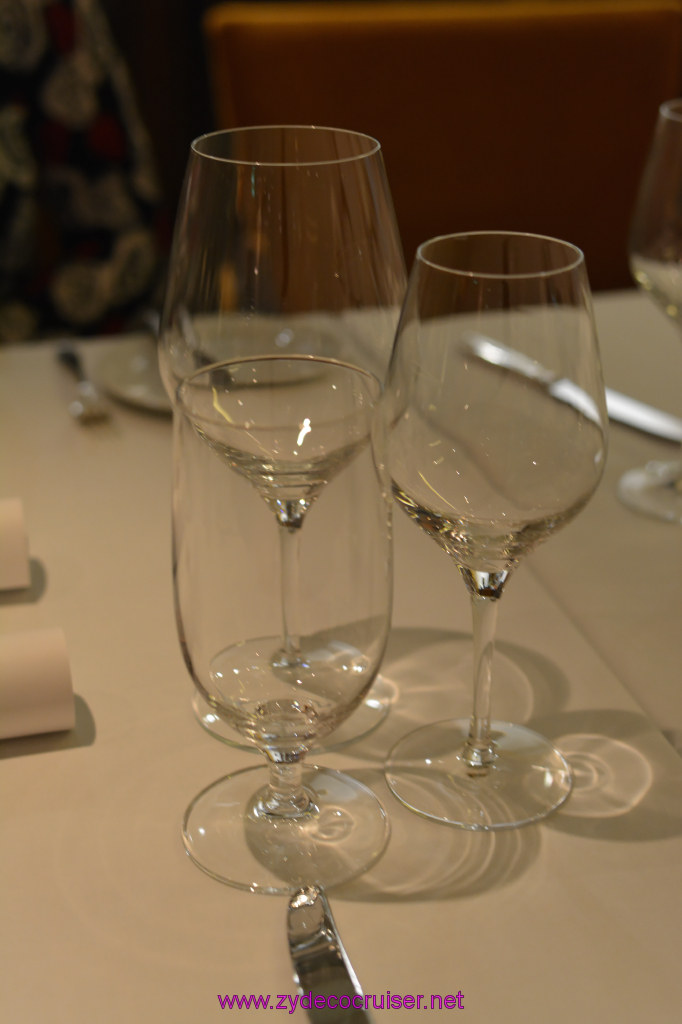 048: Carnival Sunshine, John Heald's Bloggers Cruise, BC7, Chef's Table, Glassware, 