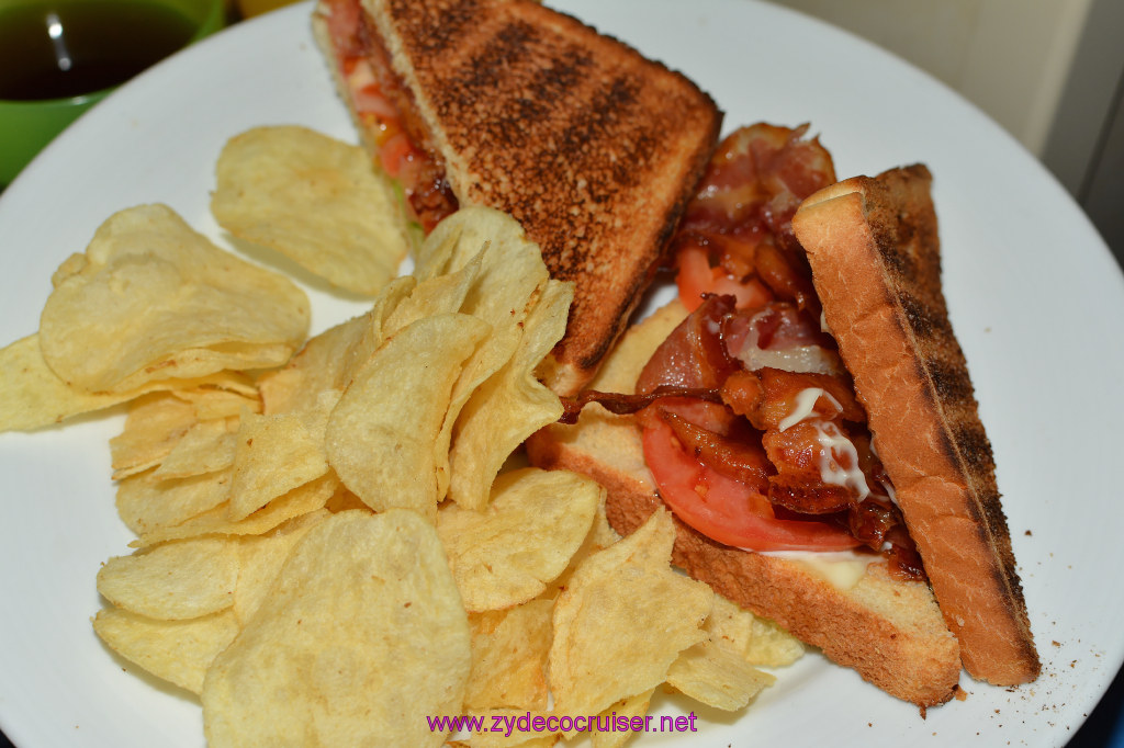 001: Carnival Sunshine, John Heald's Bloggers Cruise, BC7, Cozumel, Room Service BLT, 