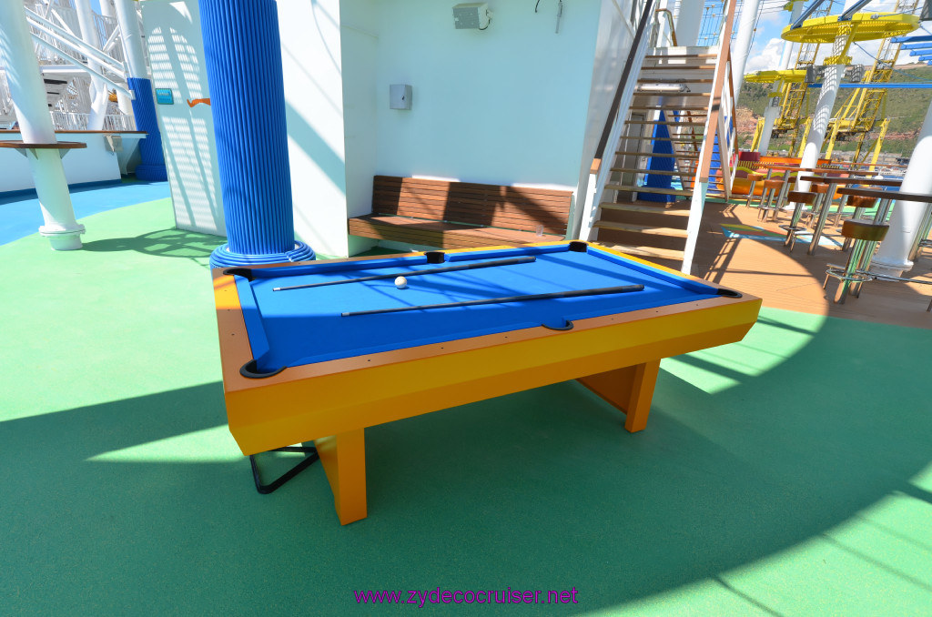 127: Carnival Sunshine Cruise, Barcelona, Embarkation, Pool Table, 