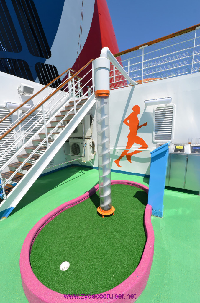 139: Carnival Sunshine Cruise, Barcelona, Embarkation, Mini-golf, 