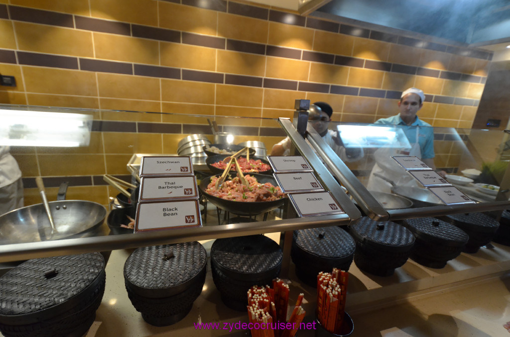 208: Carnival Sunshine Cruise, Barcelona, Embarkation, Ji Ji Asian Kitchen