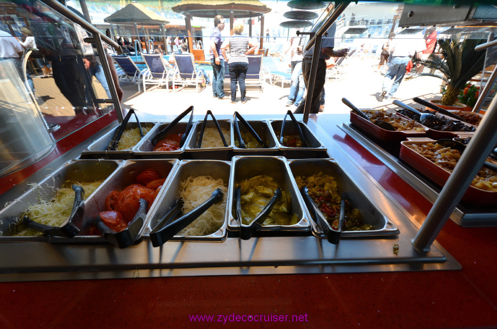 233: Carnival Sunshine Cruise, Barcelona, Embarkation, Guy's Burger Joint Fixings, 