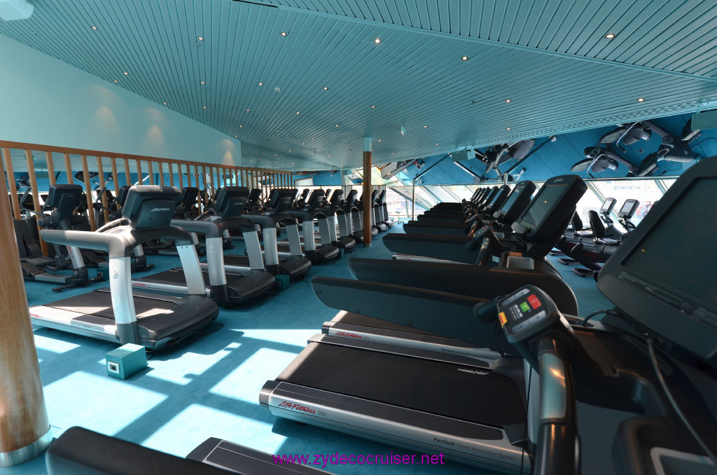 276: Carnival Sunshine Cruise, Barcelona, Embarkation, Gym, 