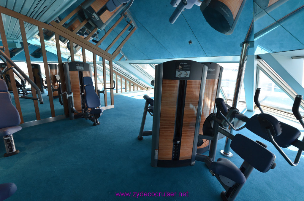 279: Carnival Sunshine Cruise, Barcelona, Embarkation, Gym, 