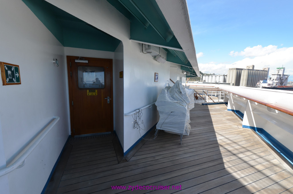 294: Carnival Sunshine Cruise, Barcelona, Embarkation, Deck 6 Forward Observation Area, 