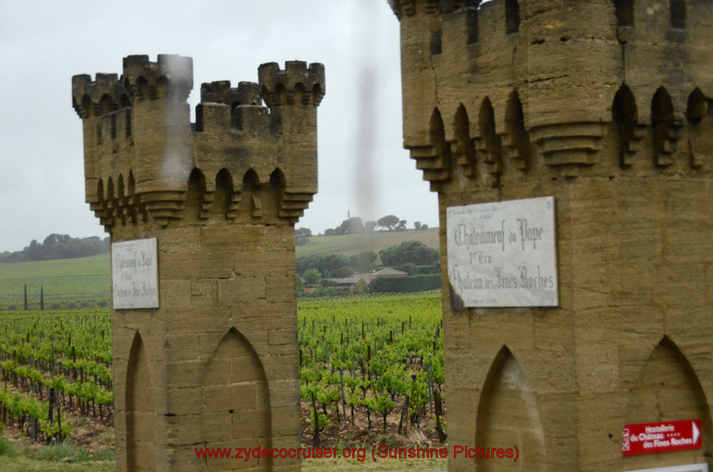 099: Carnival Sunshine Cruise, Marseilles, Châteauneuf Du Pape & Avignon Tour, Chateauneuf du Pape Vineyards, 