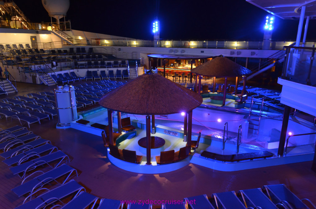 152: Carnival Sunshine Cruise, Marseilles, Lido at Night, 