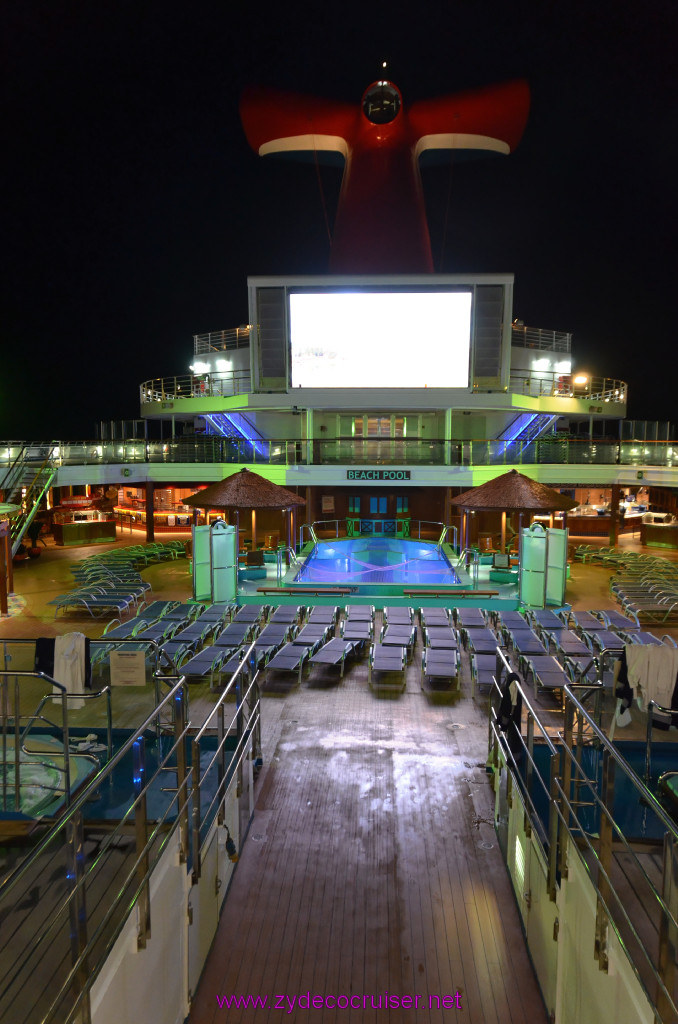 157: Carnival Sunshine Cruise, Marseilles, Lido at Night, 