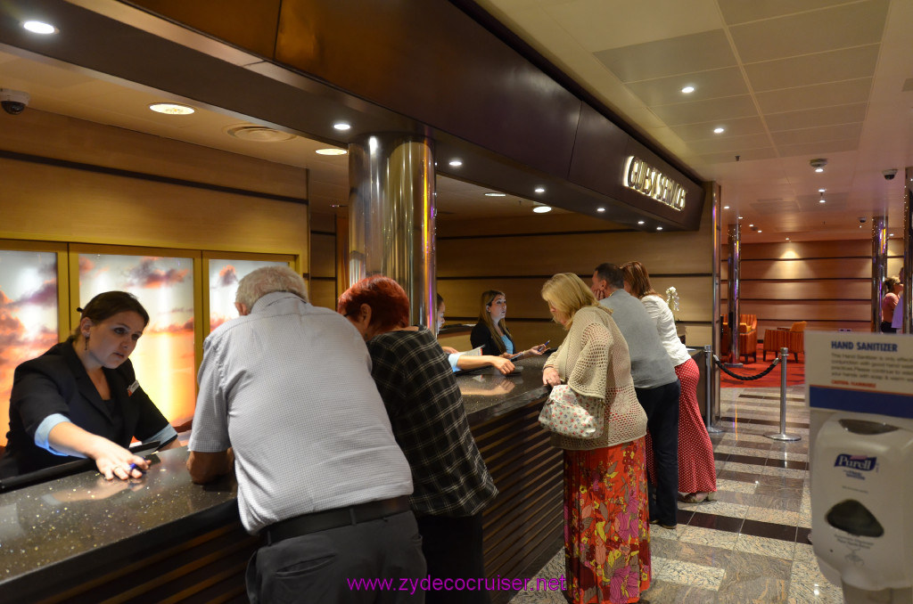 413: Carnival Sunshine Cruise, La Spezia, Guest Services Desk, 