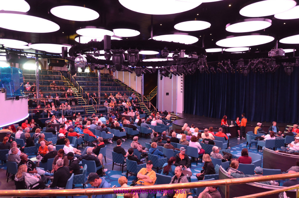 010: Carnival Sunshine Cruise, La Spezia, Waiting for tour in the Liquid Lounge, 