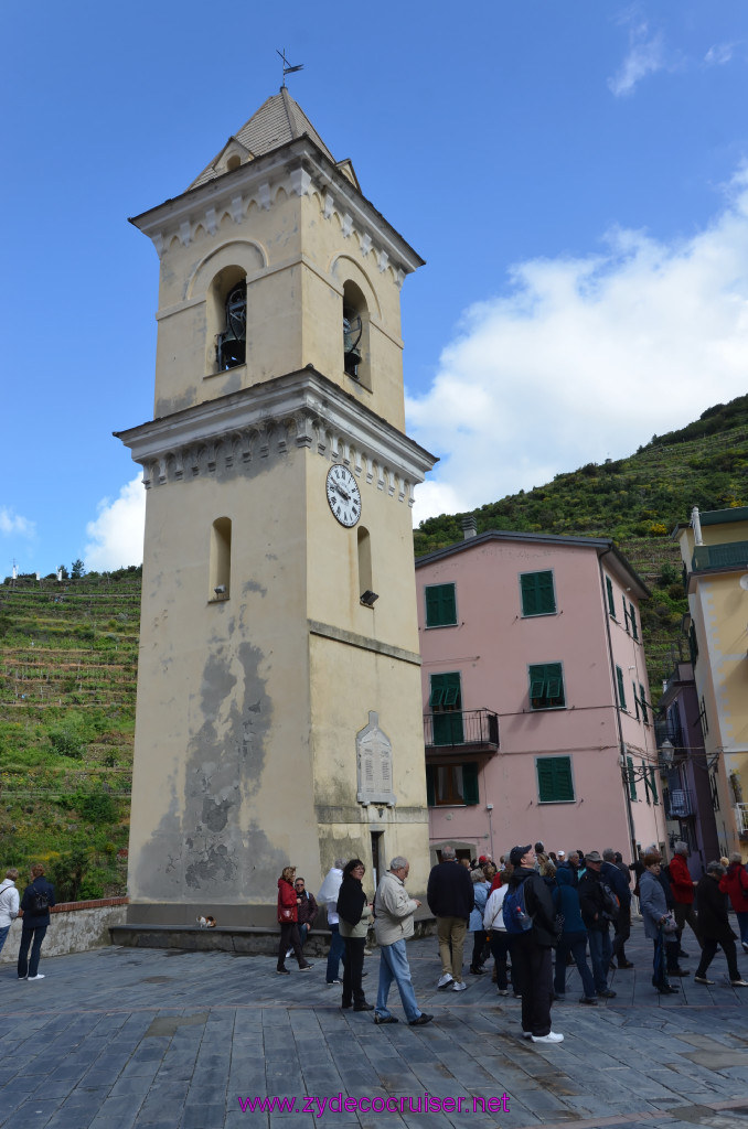 085: Carnival Sunshine Cruise, La Spezia, Cinque Terre Tour, Manarola, Riomaggiore, Clock Tower, 