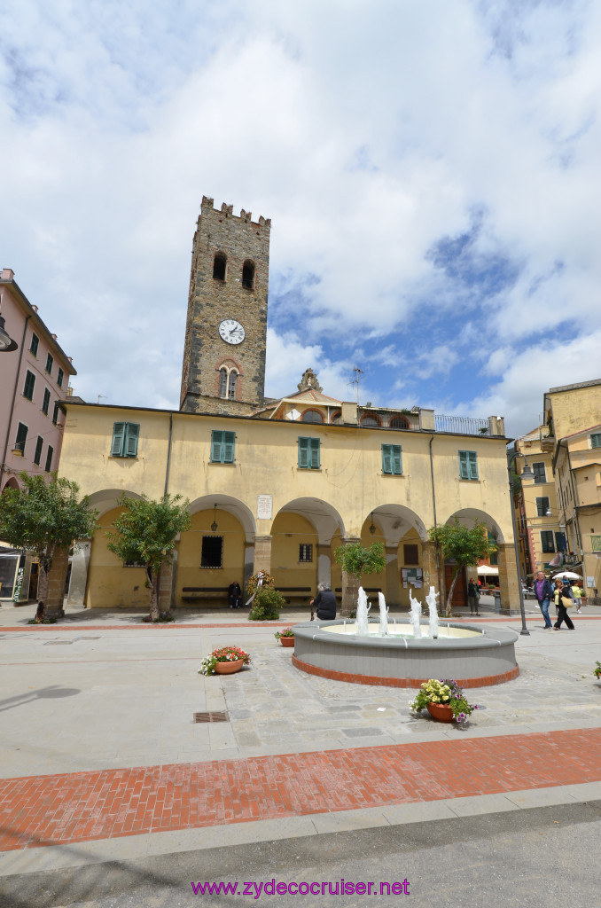 318: Carnival Sunshine Cruise, La Spezia, Cinque Terre Tour, Monterosso, Clock Tower, 