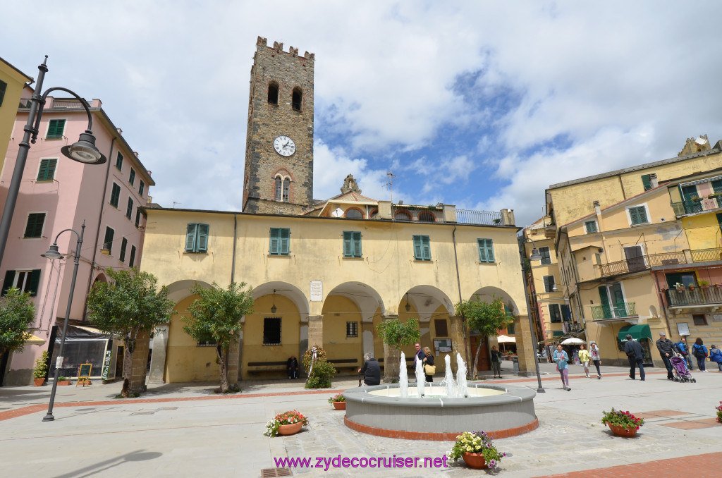 319: Carnival Sunshine Cruise, La Spezia, Cinque Terre Tour, Monterosso, Clock Tower, 