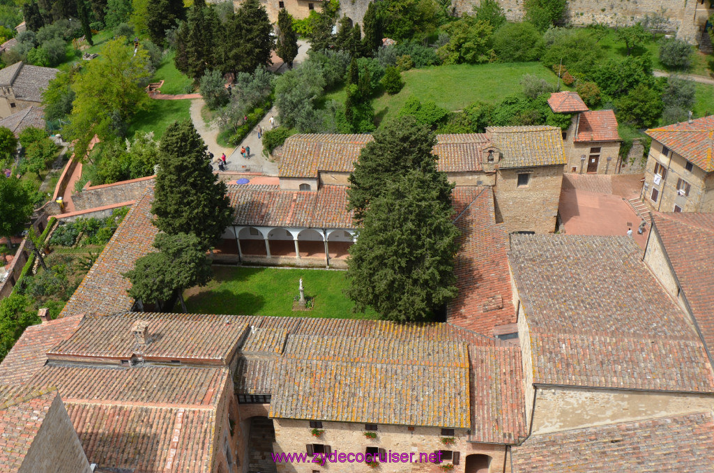 198: Carnival Sunshine Cruise, Livorno, San Gimignano, View from the top of Torre Grosso, the Bell Tower, 