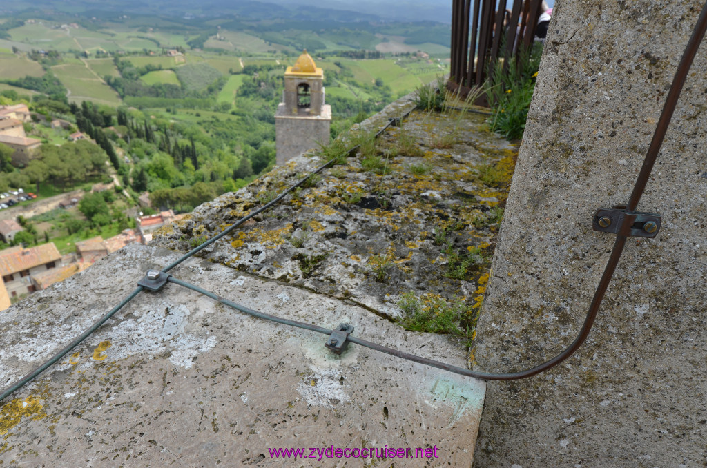 210: Carnival Sunshine Cruise, Livorno, San Gimignano, View from the top of Torre Grosso, the Bell Tower, 