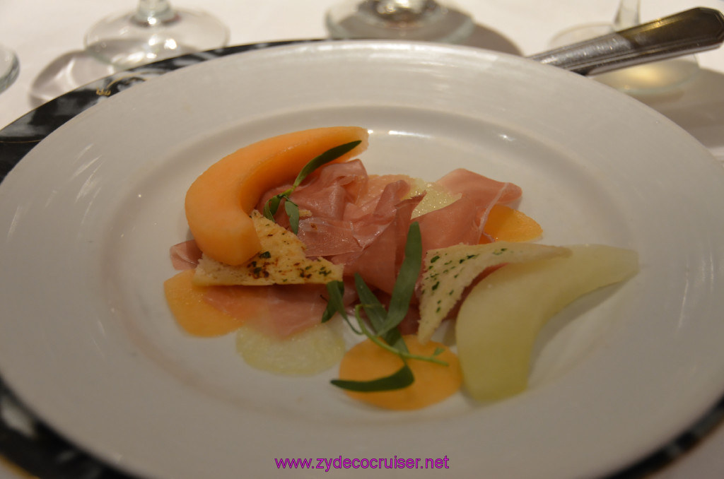 024: Carnival Sunshine, MDR Dinner, Prosciutto Ruffles, 