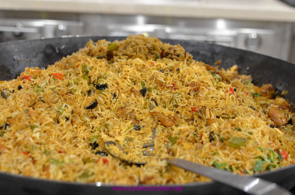 251: Carnival Sunshine Cruise, Civitavecchia, Lido Marketplace, Rice Pilaf, some might say Paella, 