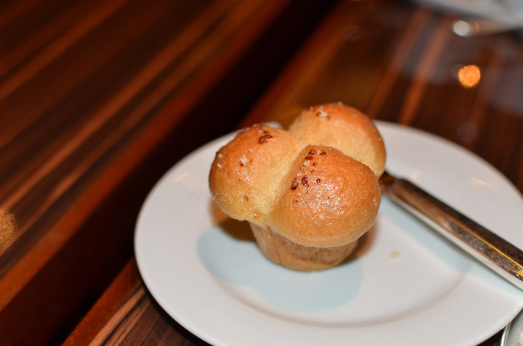 302: Carnival Sunshine Cruise, Civitavecchia, Fahrenheit 555 Steakhouse, Brioche with Parmesan