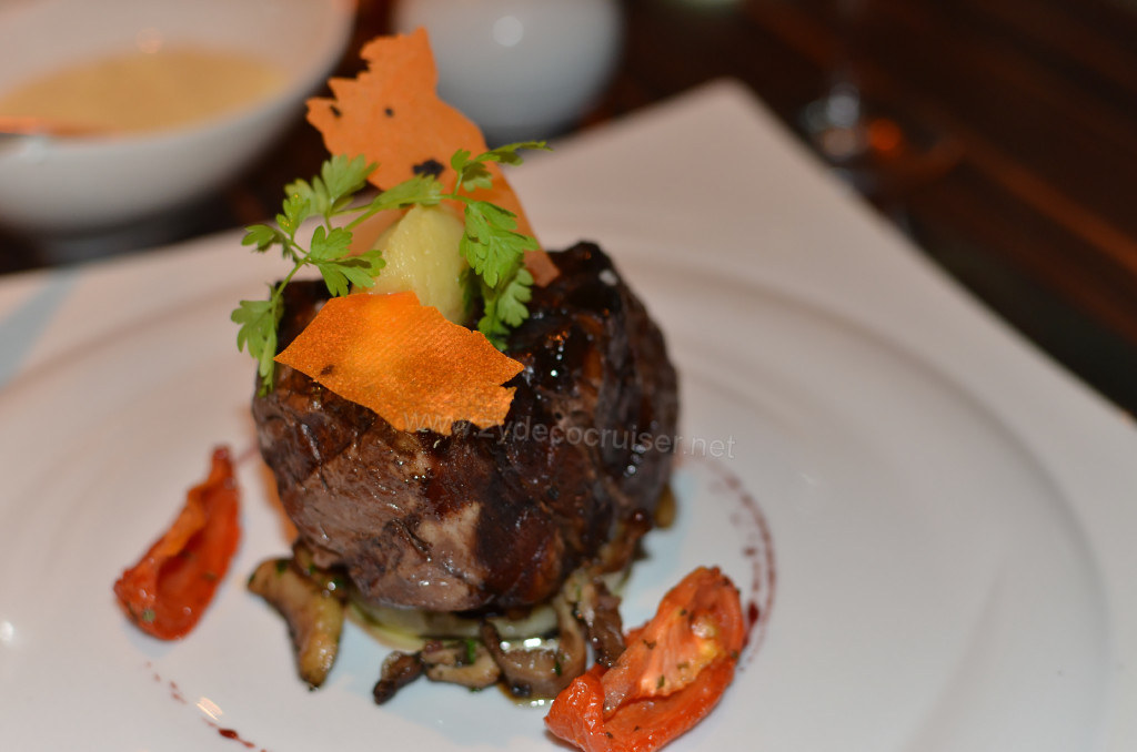 307: Carnival Sunshine Cruise, Civitavecchia, Fahrenheit 555 Steakhouse, Broiled Filet Mignon