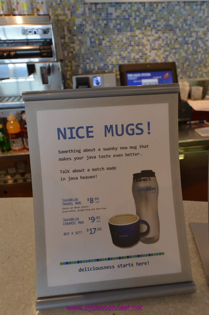 347: Carnival Sunshine Cruise, Naples, Java Blue Mugs, 