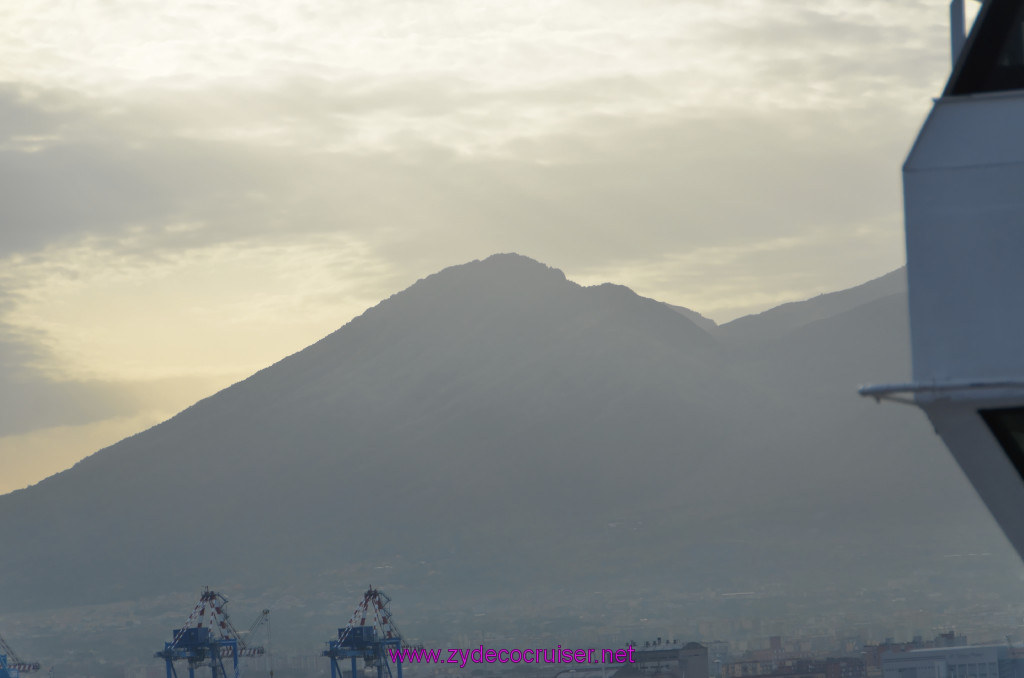 013: Carnival Sunshine Cruise, Naples, Arriving in Naples, Mount Vesuvius, 